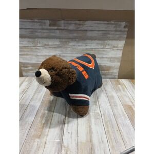 Chicago Bears NFL Pillow Pets Plush Stuffed Animal Navy Blue Orange 18 inch
